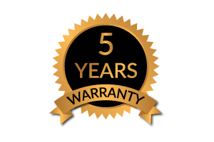 5 year warranty